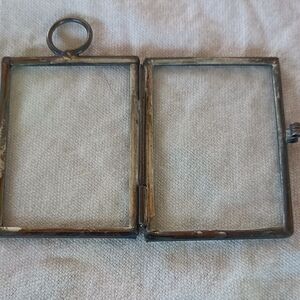 Vintage Silver Double Frame Pendant
